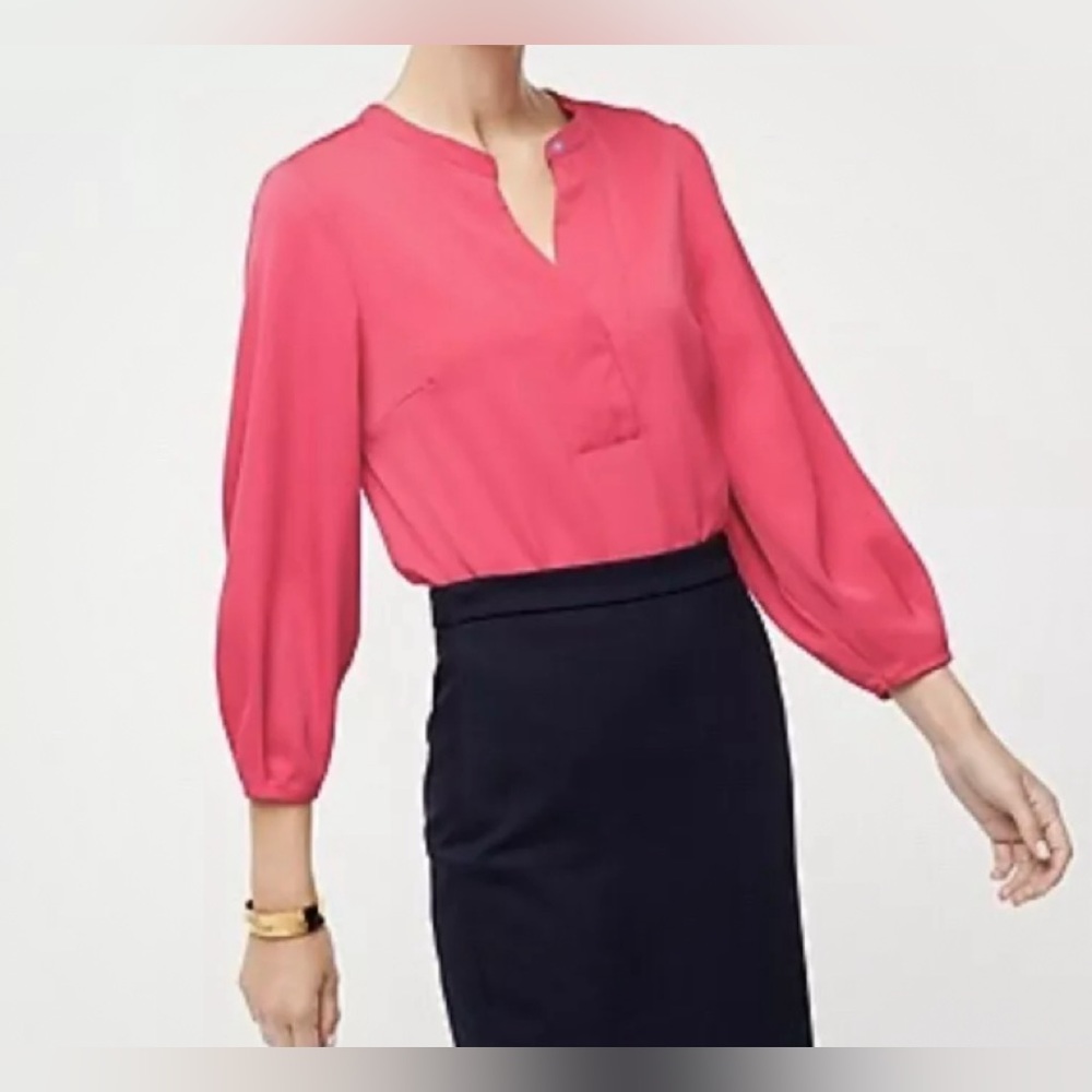 NWT J Crew Crepe Shirt AC437 Perfect for SPRING!